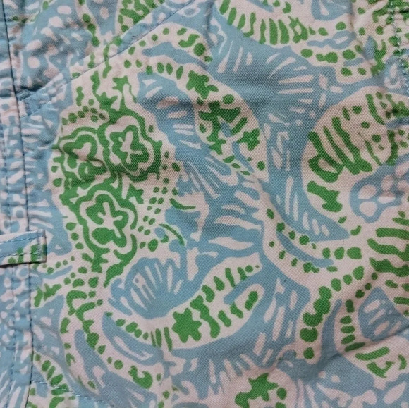 Lilly Pulitzer THE‎ WALSH SHORT size 0 Get Crackin Crab blue green 3" inseam - Picture 5 of 6